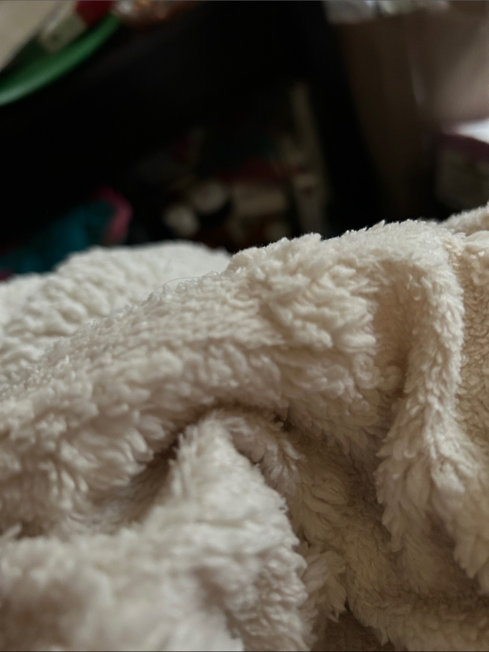 Cozy Plush Sherpa Throw Blanket - Cream